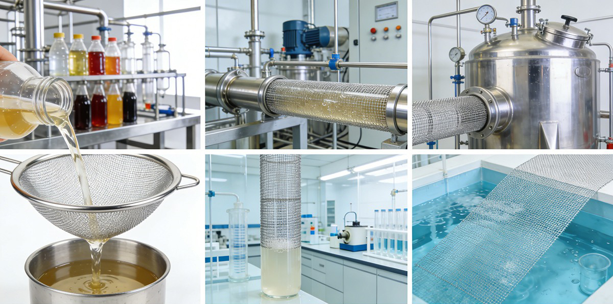 The application of stainless steel wire mesh