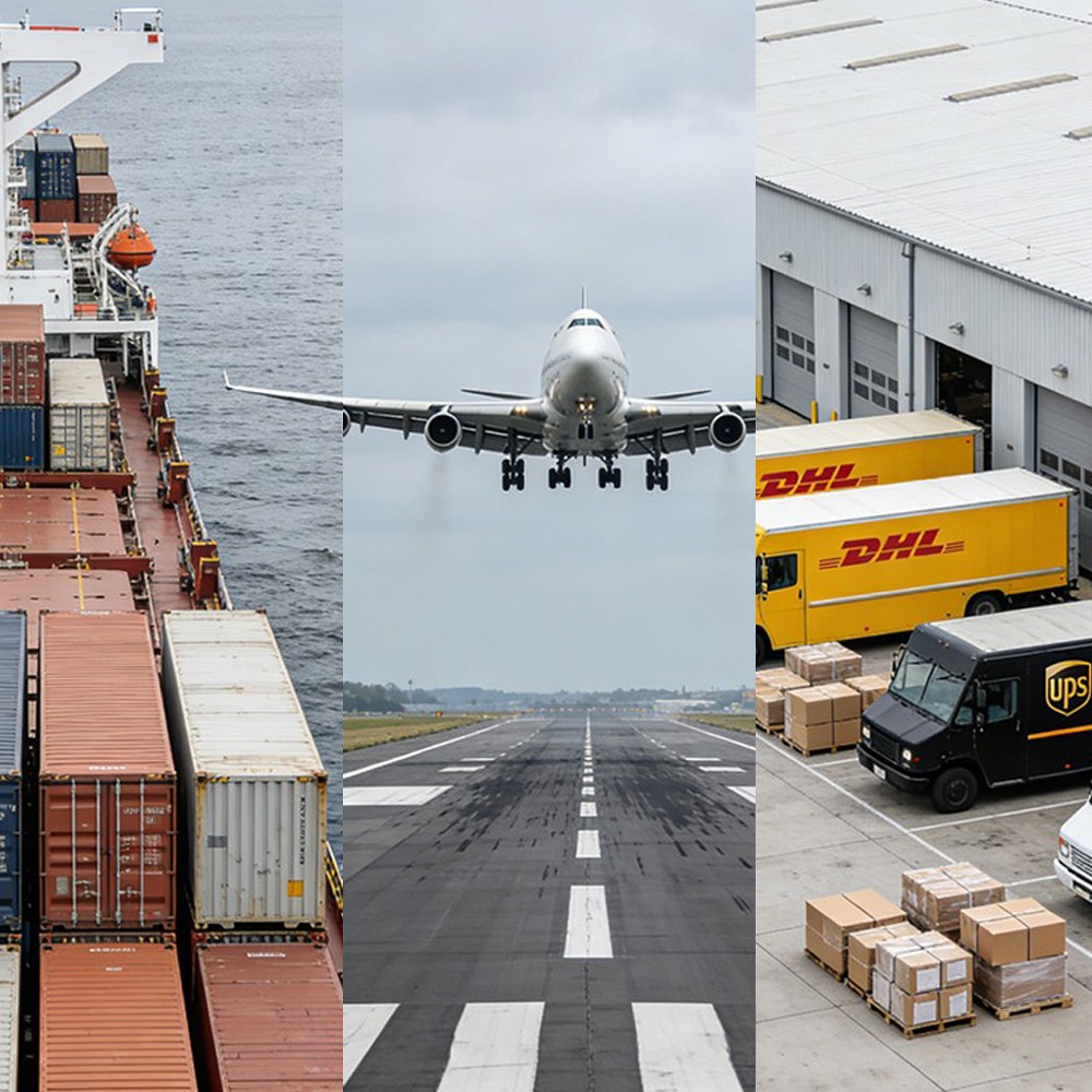 Sea freight and air freight supported