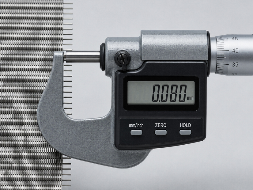 Wire diameter inspection
